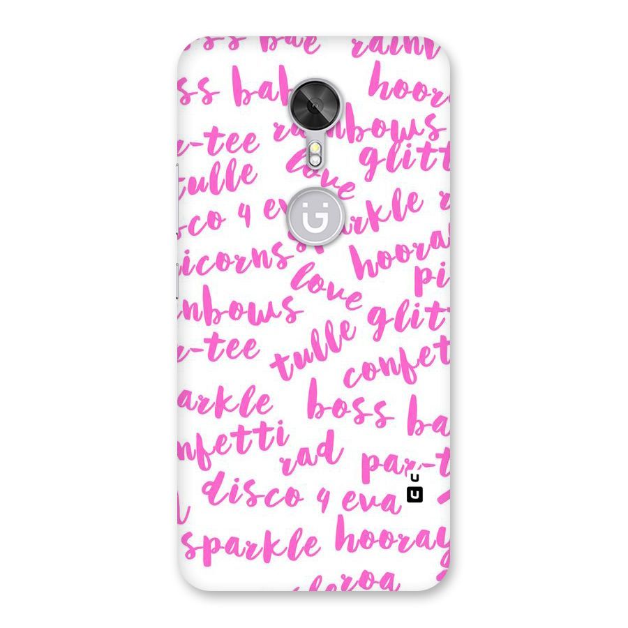 Sparkle Love Back Case for Gionee A1
