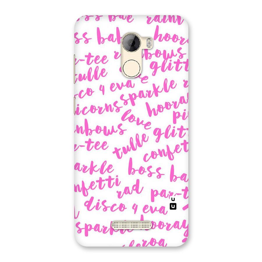 Sparkle Love Back Case for Gionee A1 LIte