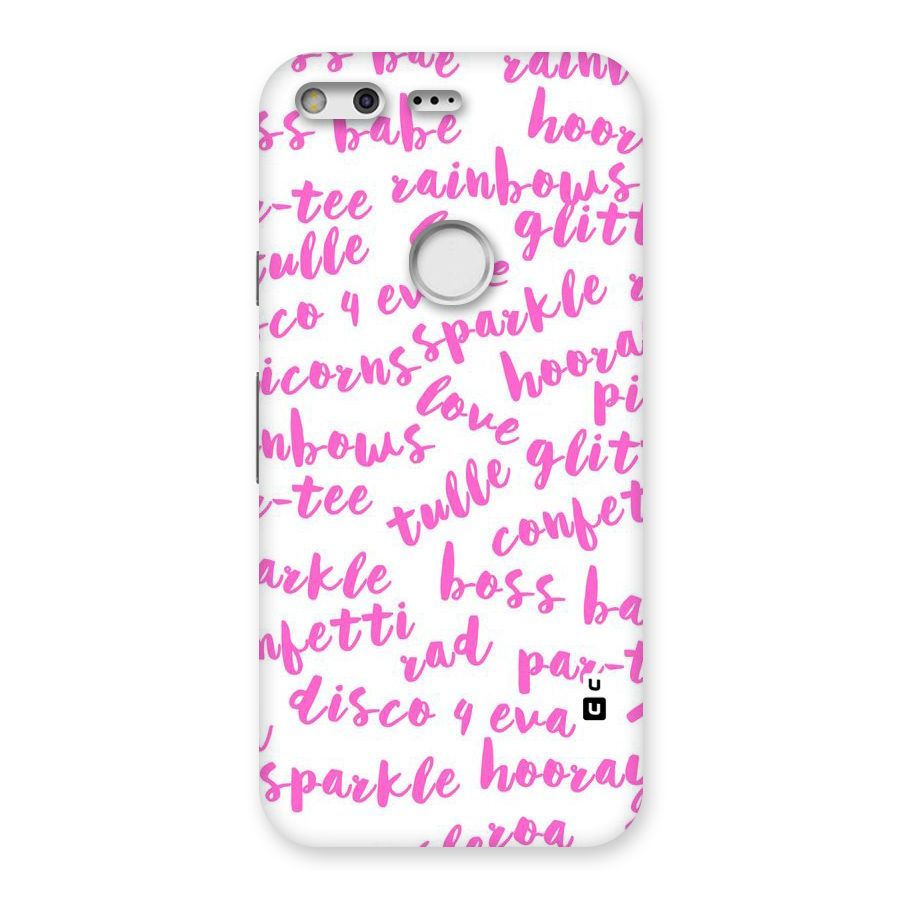Sparkle Love Back Case for Google Pixel