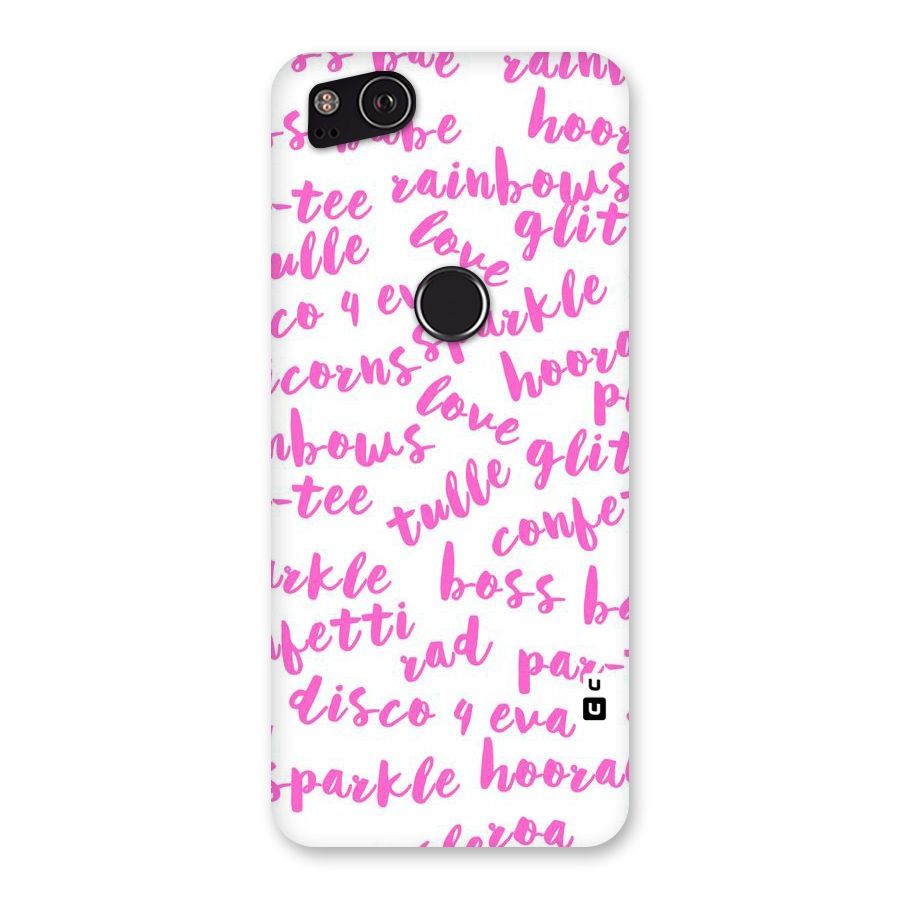 Sparkle Love Back Case for Google Pixel 2