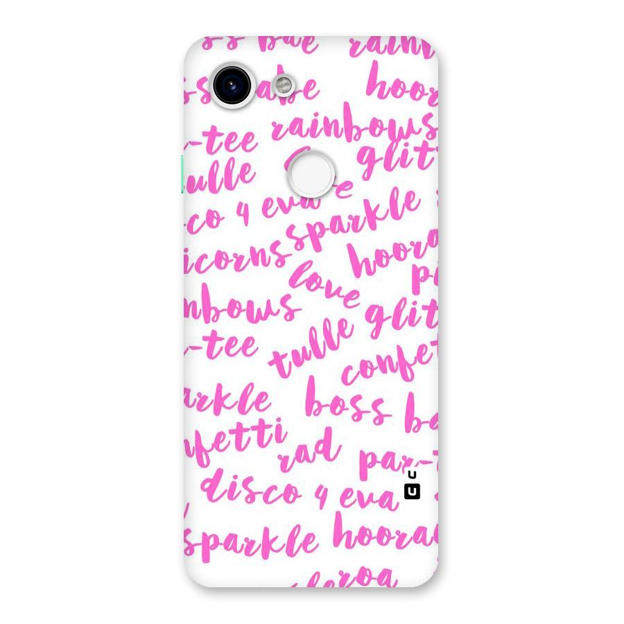 Sparkle Love Back Case for Google Pixel 3