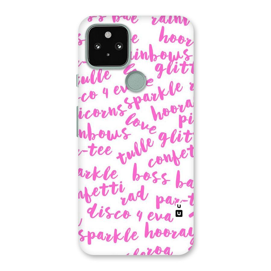 Sparkle Love Back Case for Google Pixel 5