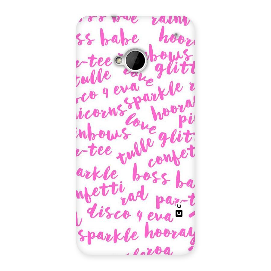 Sparkle Love Back Case for HTC One M7