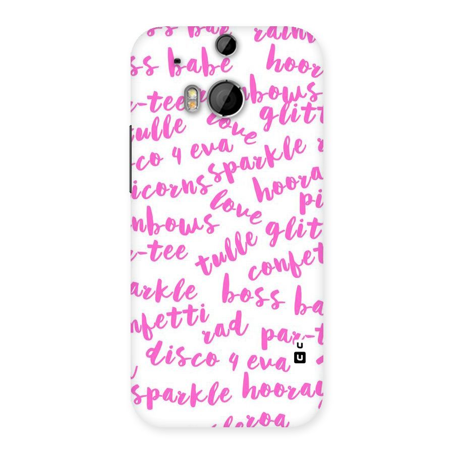 Sparkle Love Back Case for HTC One M8