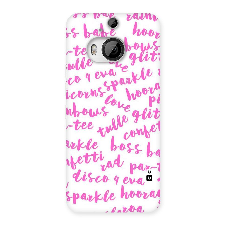 Sparkle Love Back Case for HTC One M9 Plus