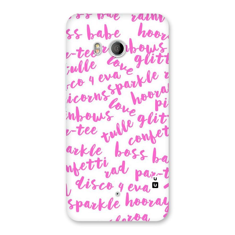 Sparkle Love Back Case for HTC U11