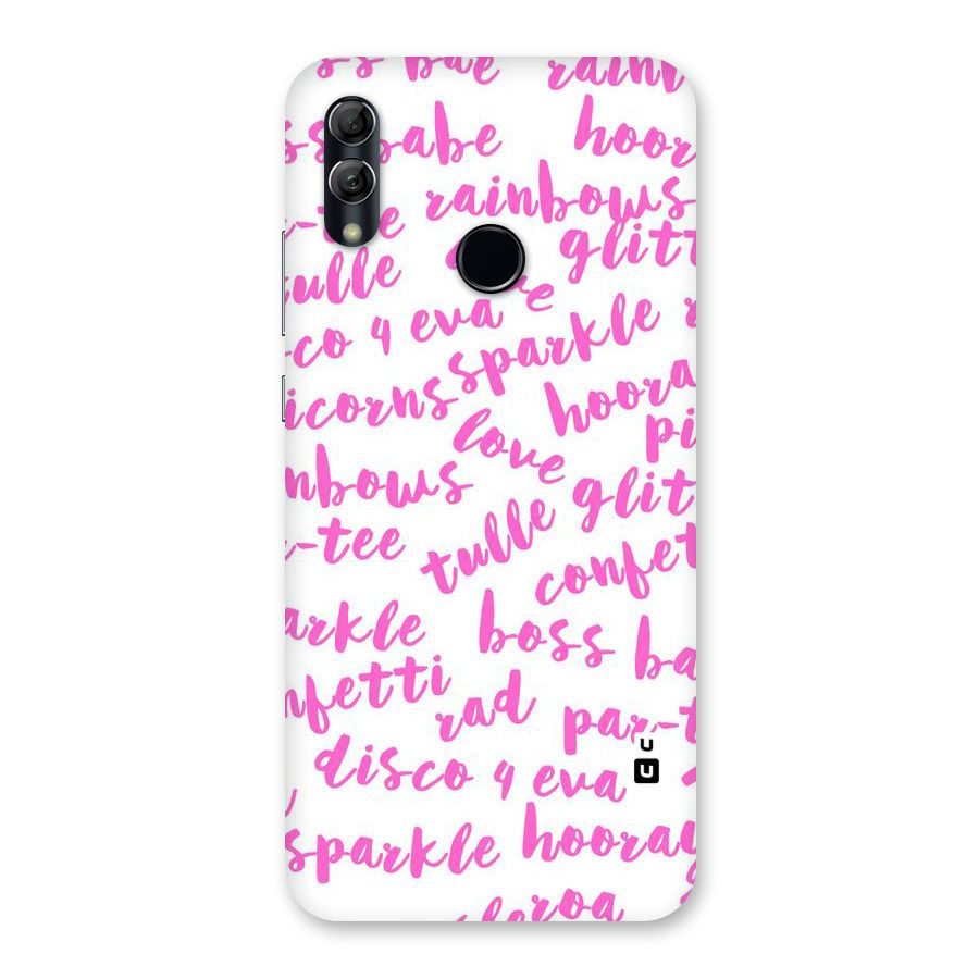 Sparkle Love Back Case for Honor 10 Lite