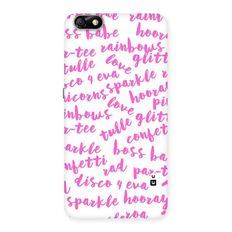 Sparkle Love Back Case for Honor 4X