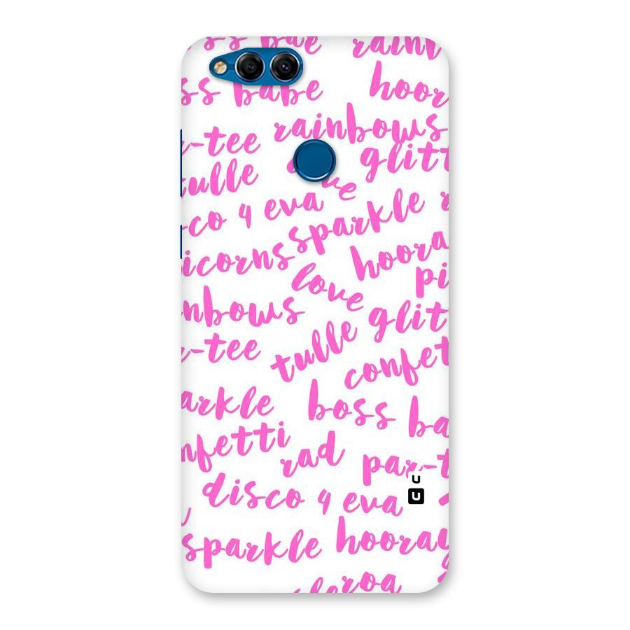 Sparkle Love Back Case for Honor 7X