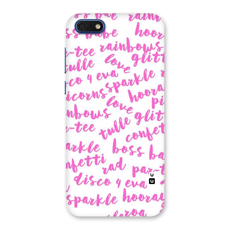 Sparkle Love Back Case for Honor 7s