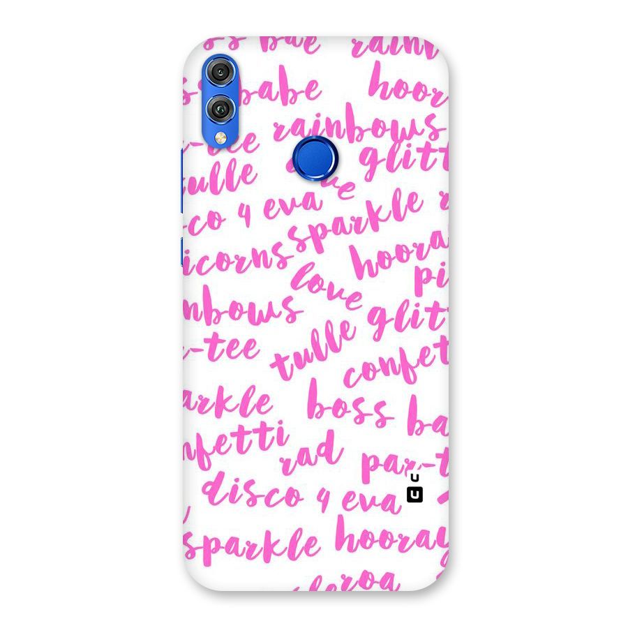 Sparkle Love Back Case for Honor 8X