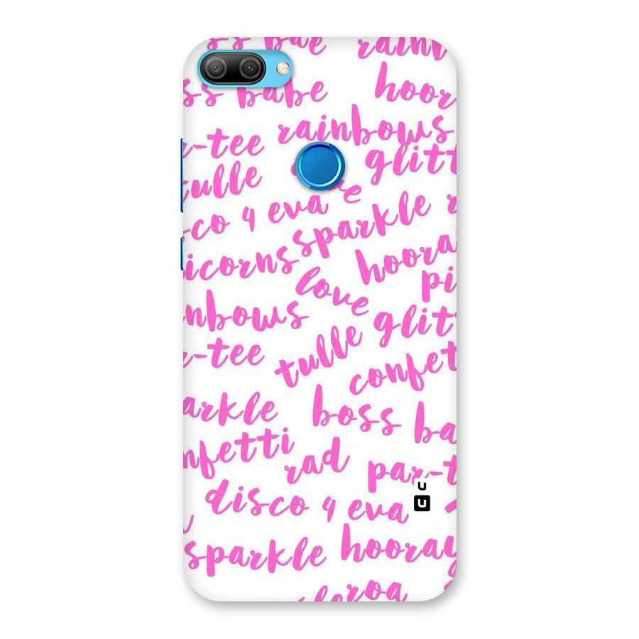 Sparkle Love Back Case for Honor 9N