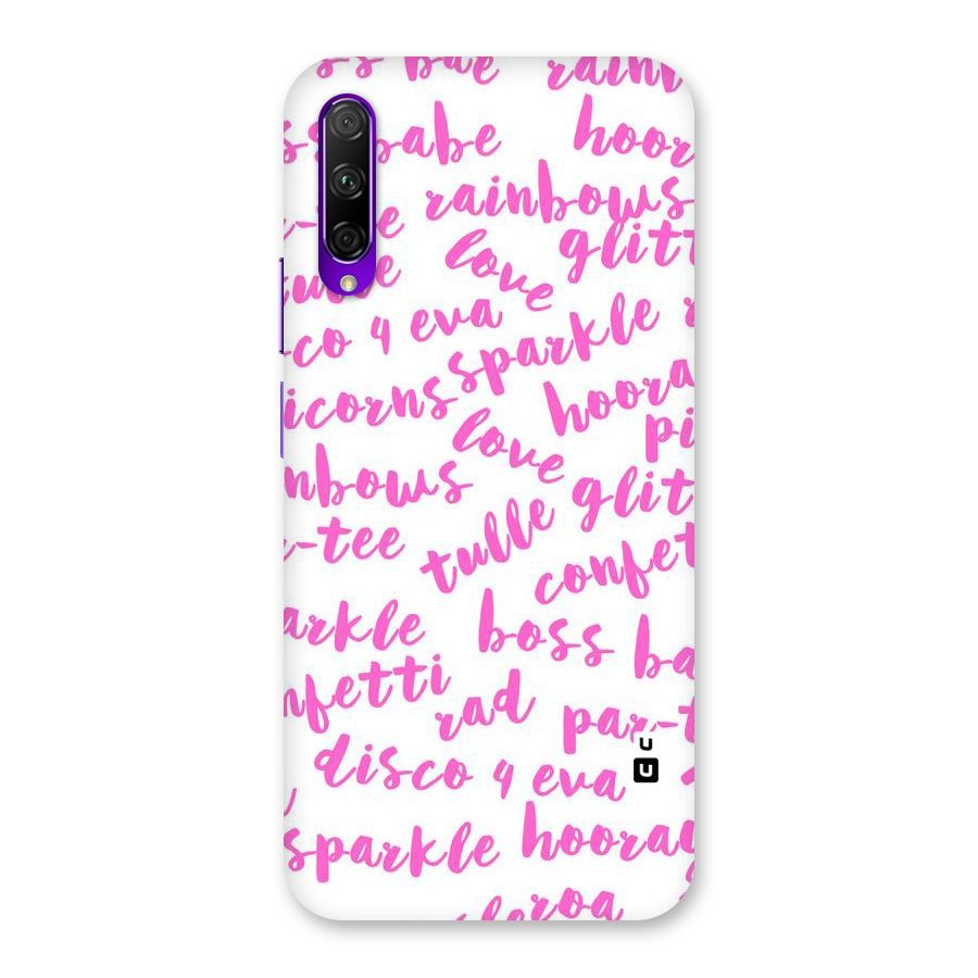 Sparkle Love Back Case for Honor 9X Pro
