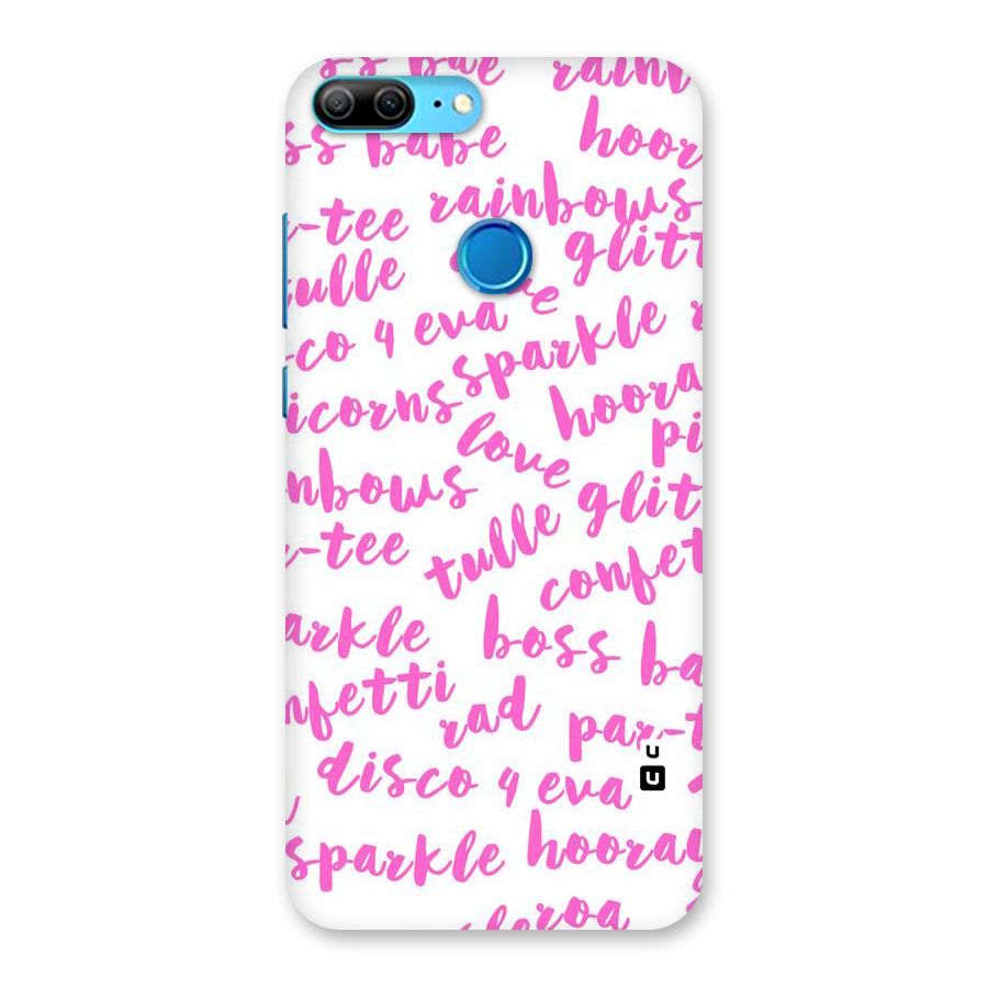 Sparkle Love Back Case for Honor 9 Lite