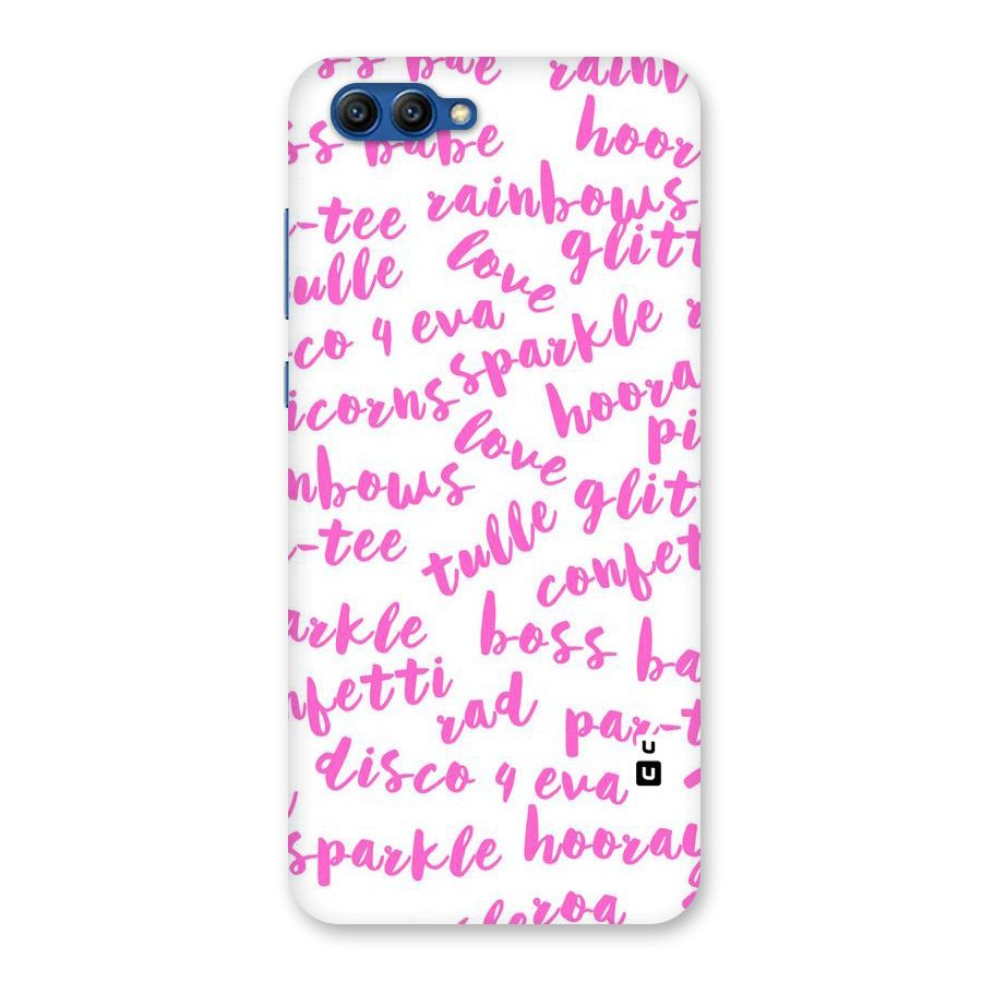 Sparkle Love Back Case for Honor View 10