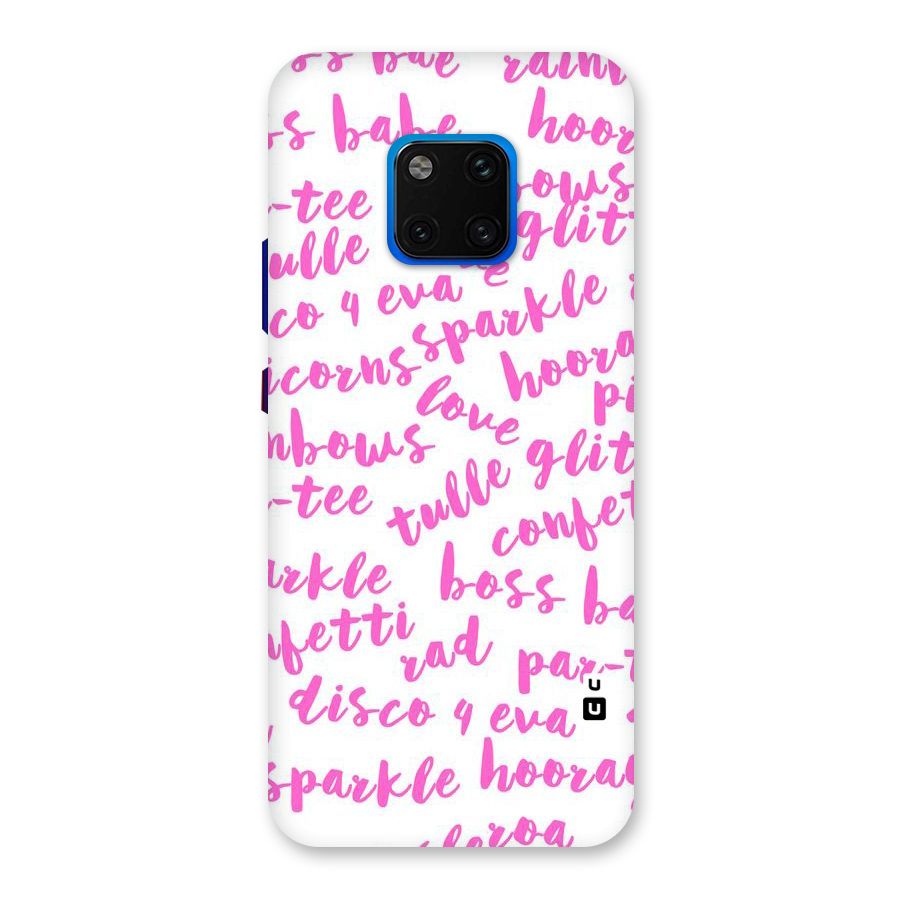 Sparkle Love Back Case for Huawei Mate 20 Pro