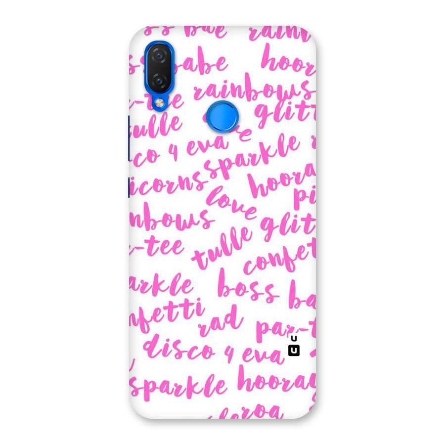 Sparkle Love Back Case for Huawei Nova 3i