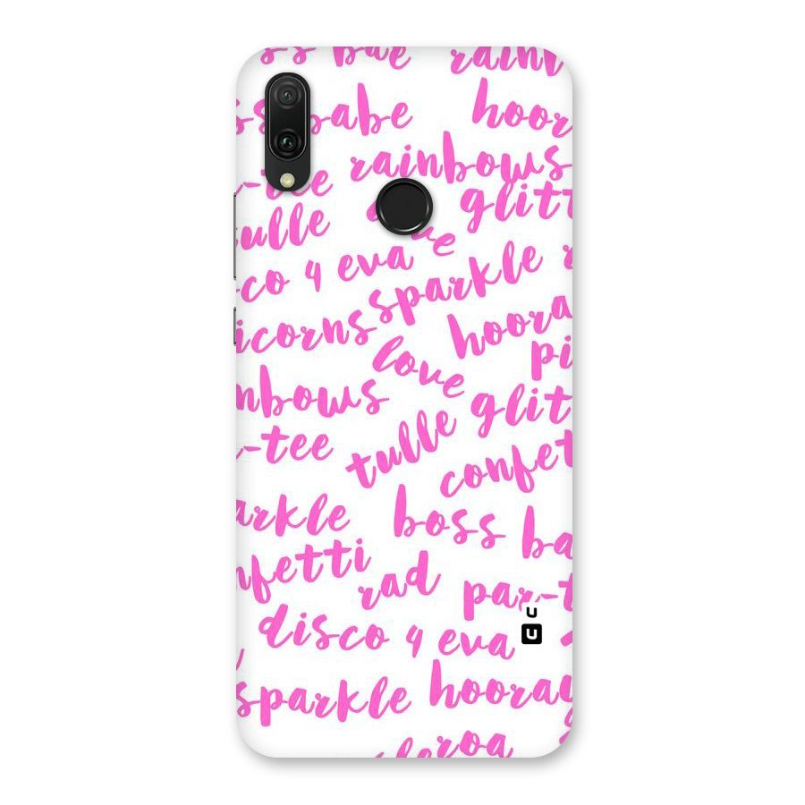 Sparkle Love Back Case for Huawei Y9 (2019)