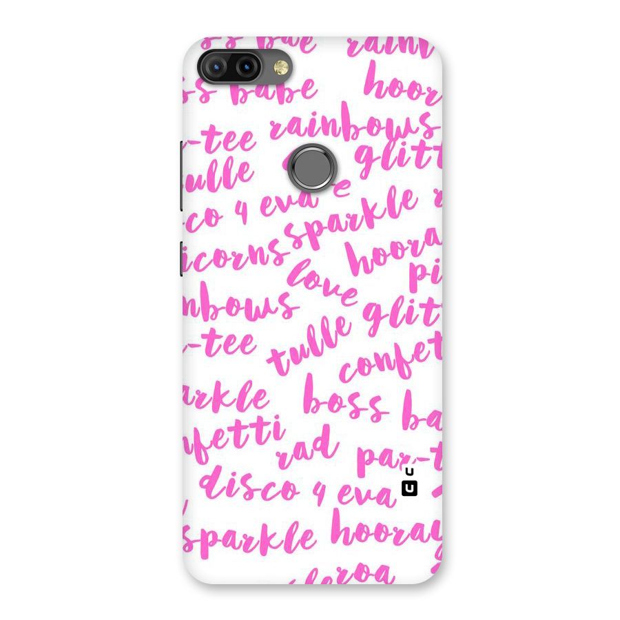 Sparkle Love Back Case for Infinix Hot 6 Pro