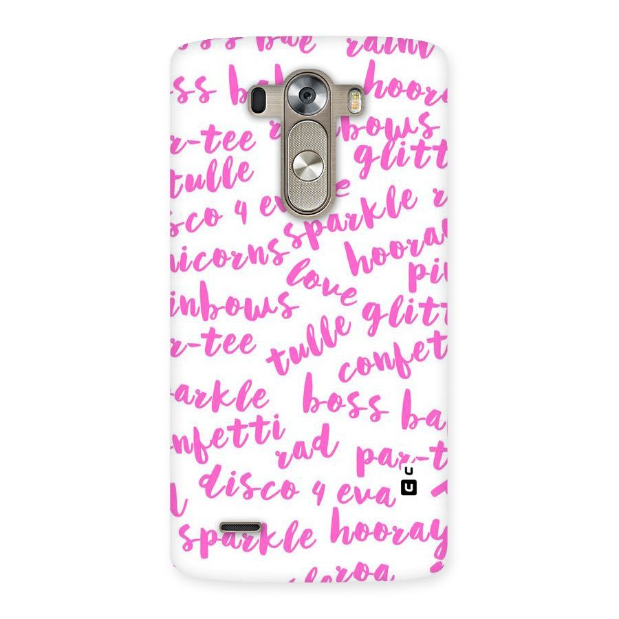 Sparkle Love Back Case for LG G3