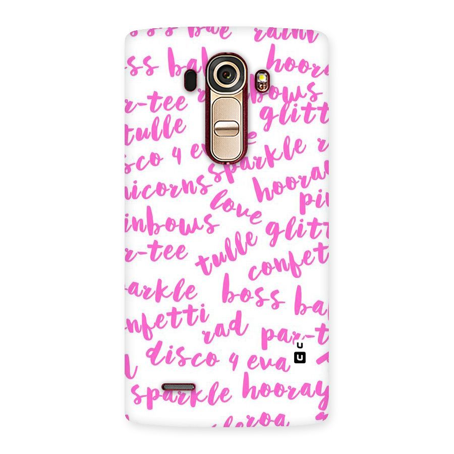 Sparkle Love Back Case for LG G4