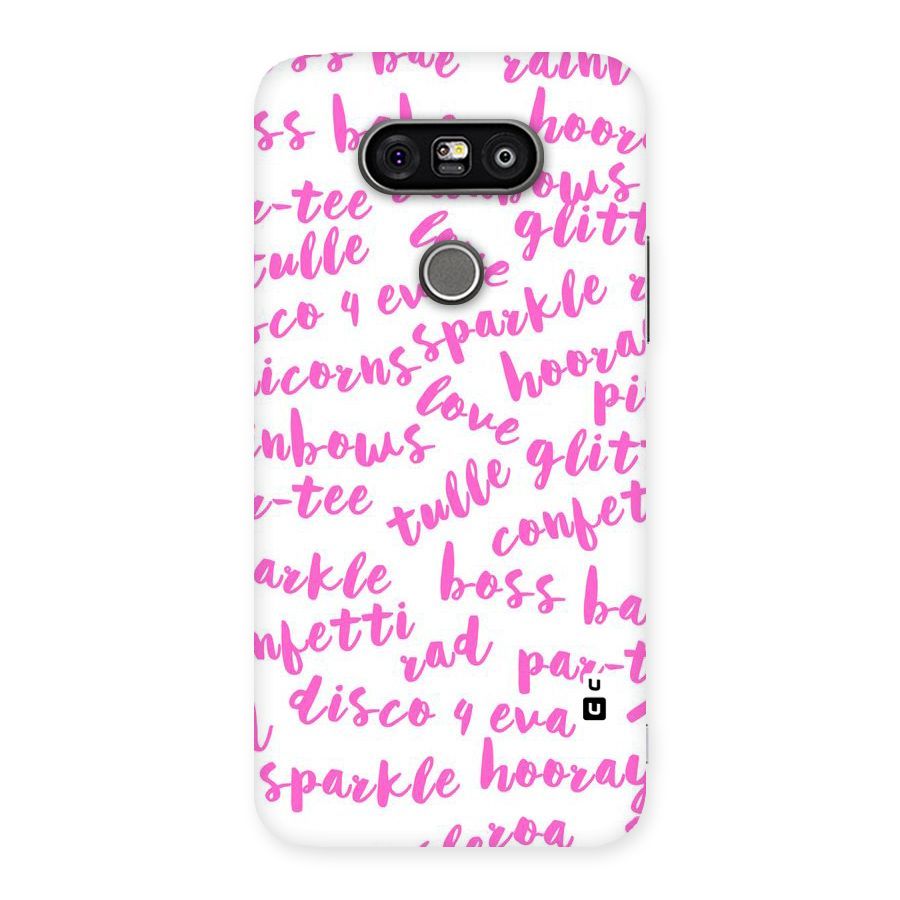 Sparkle Love Back Case for LG G5