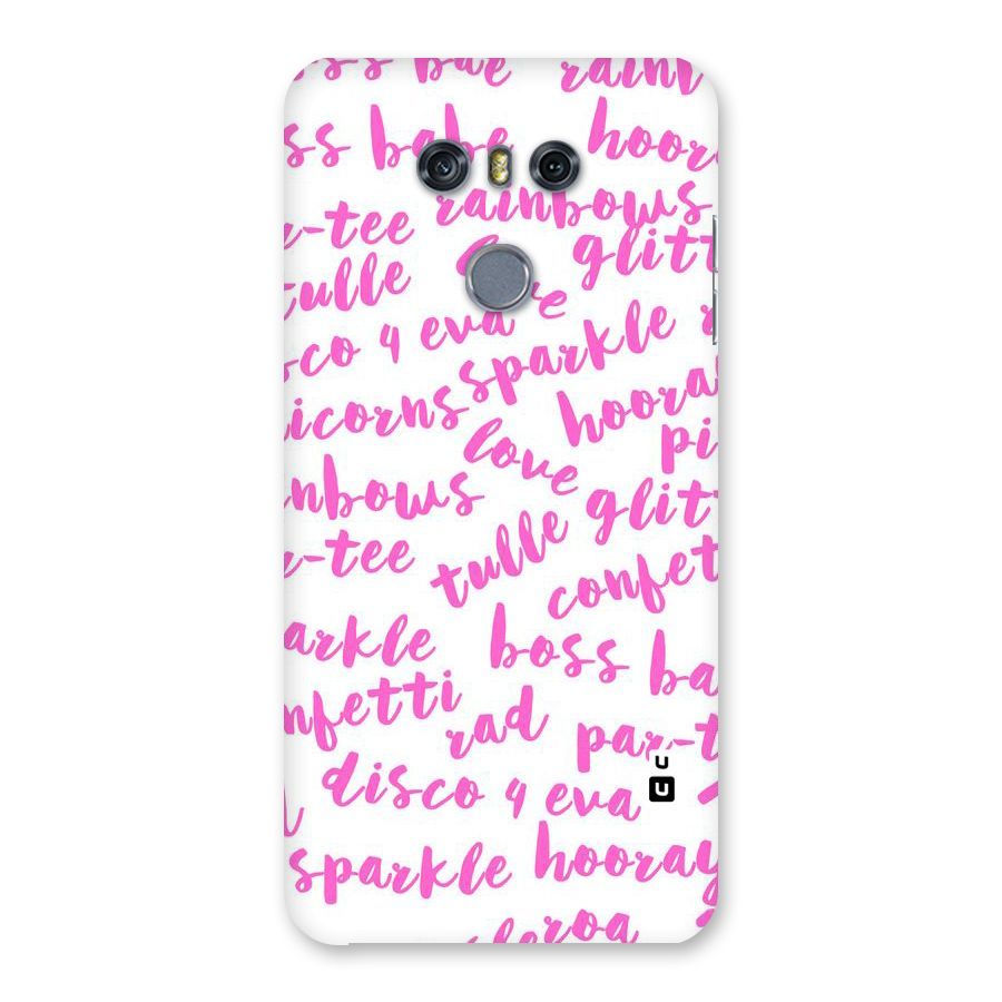 Sparkle Love Back Case for LG G6