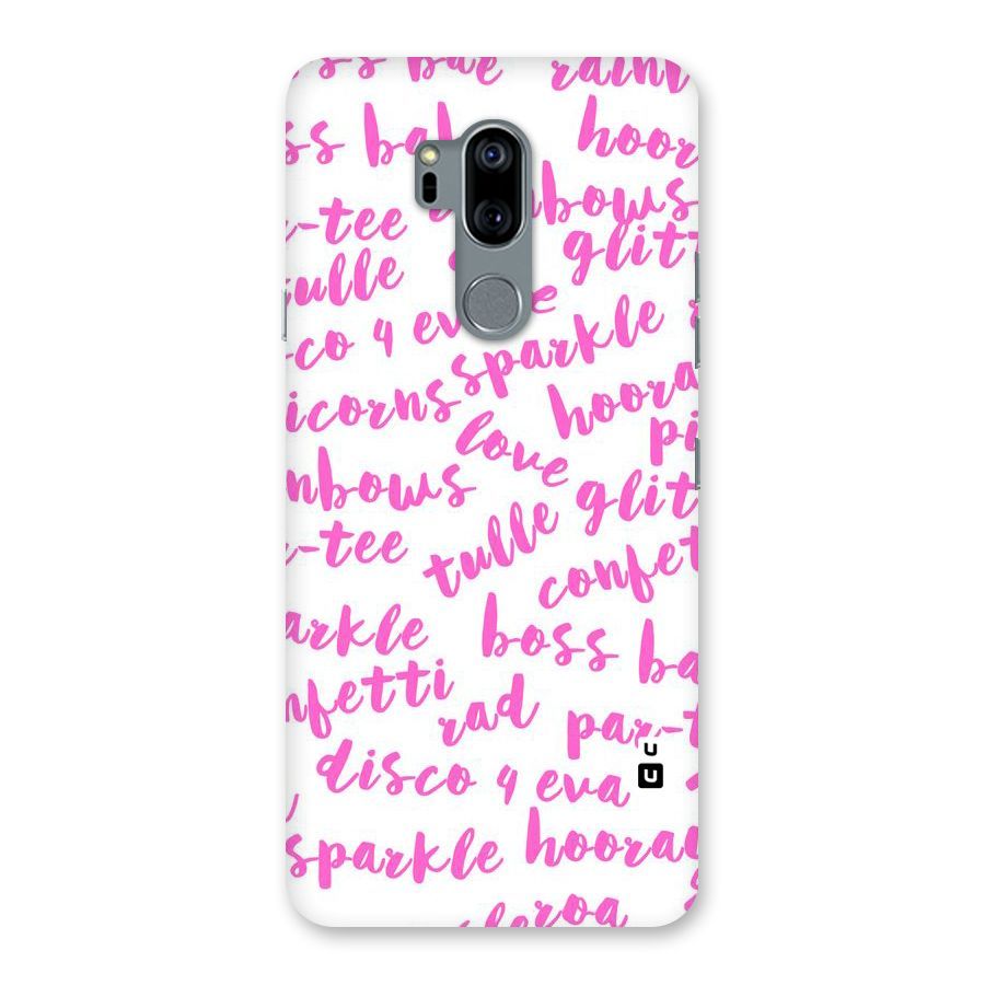 Sparkle Love Back Case for LG G7