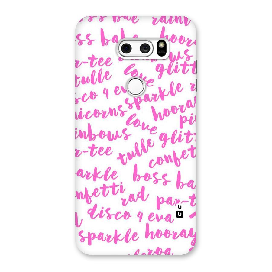 Sparkle Love Back Case for LG V30