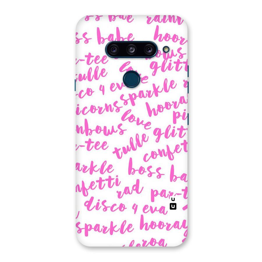 Sparkle Love Back Case for LG  V40 ThinQ