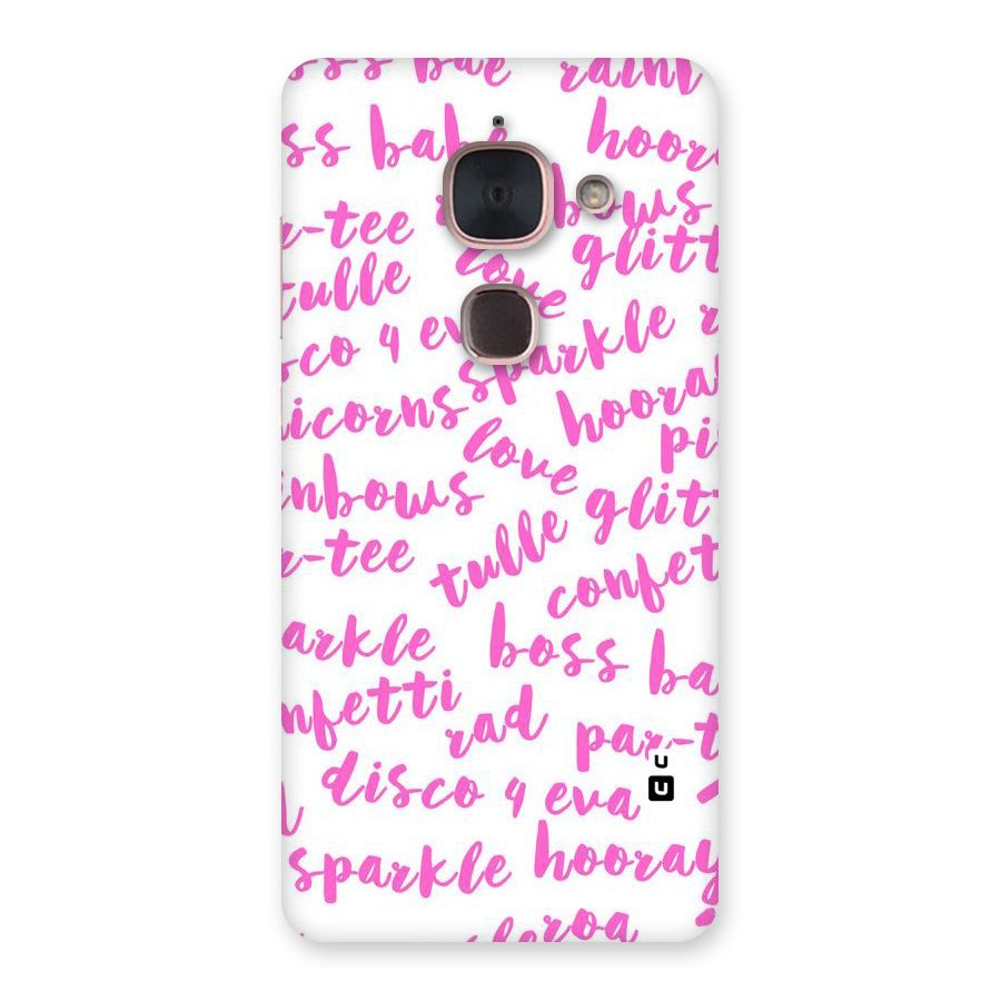 Sparkle Love Back Case for Le Max 2