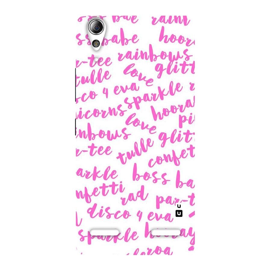 Sparkle Love Back Case for Lenovo A6000 Plus