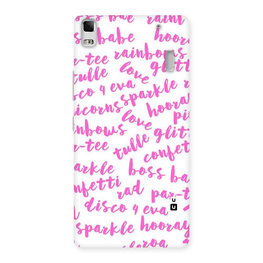 Sparkle Love Back Case for Lenovo K3 Note