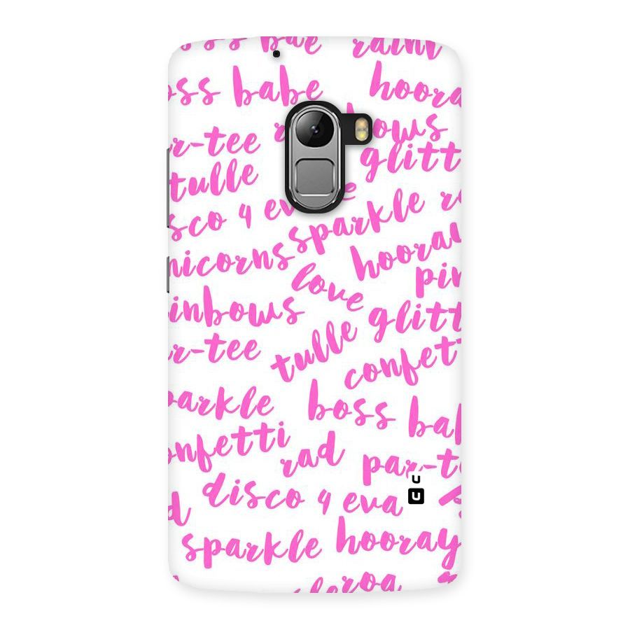 Sparkle Love Back Case for Lenovo K4 Note