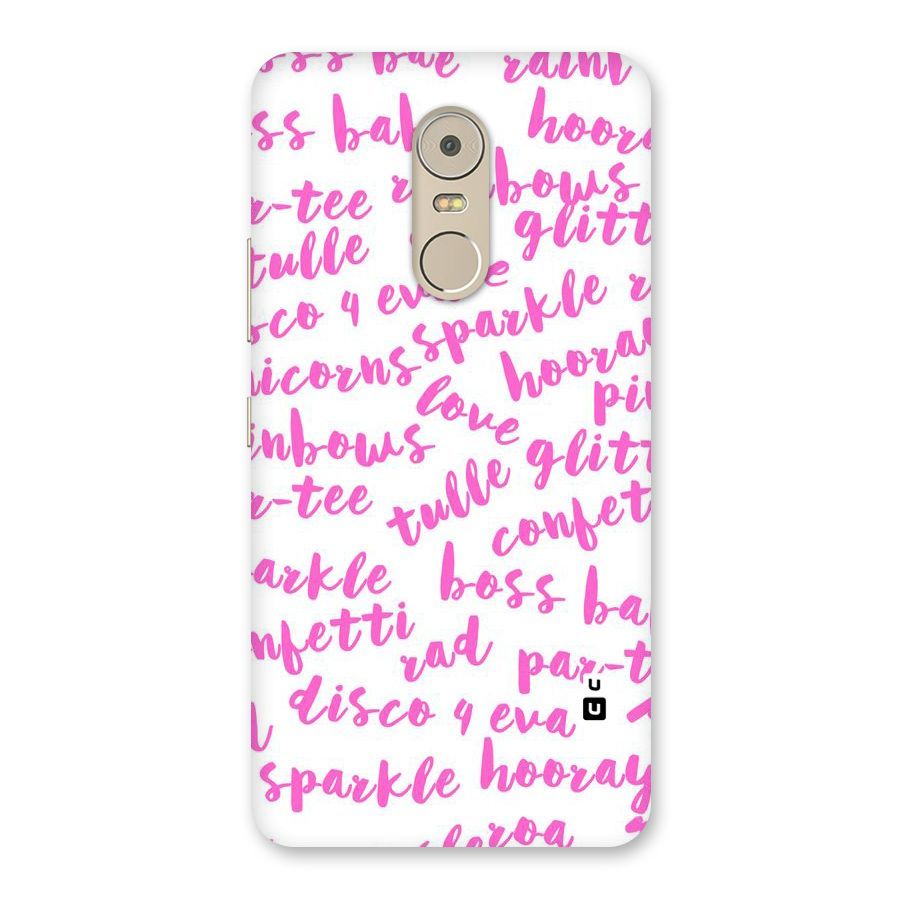 Sparkle Love Back Case for Lenovo K6 Note
