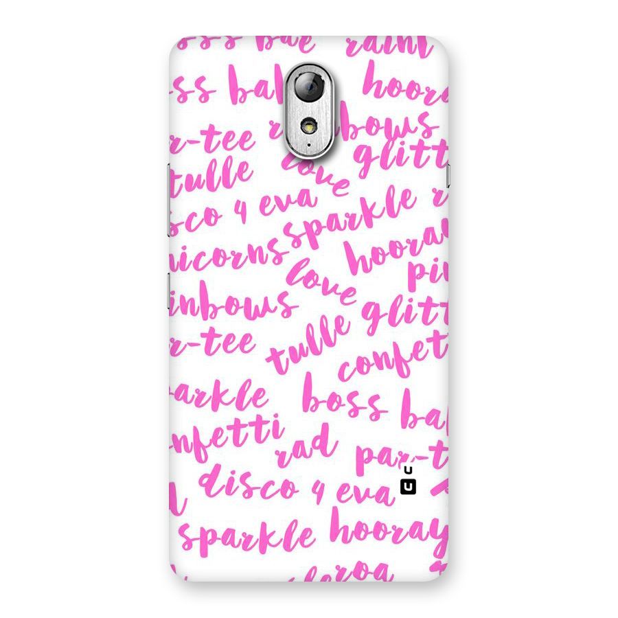 Sparkle Love Back Case for Lenovo Vibe P1M