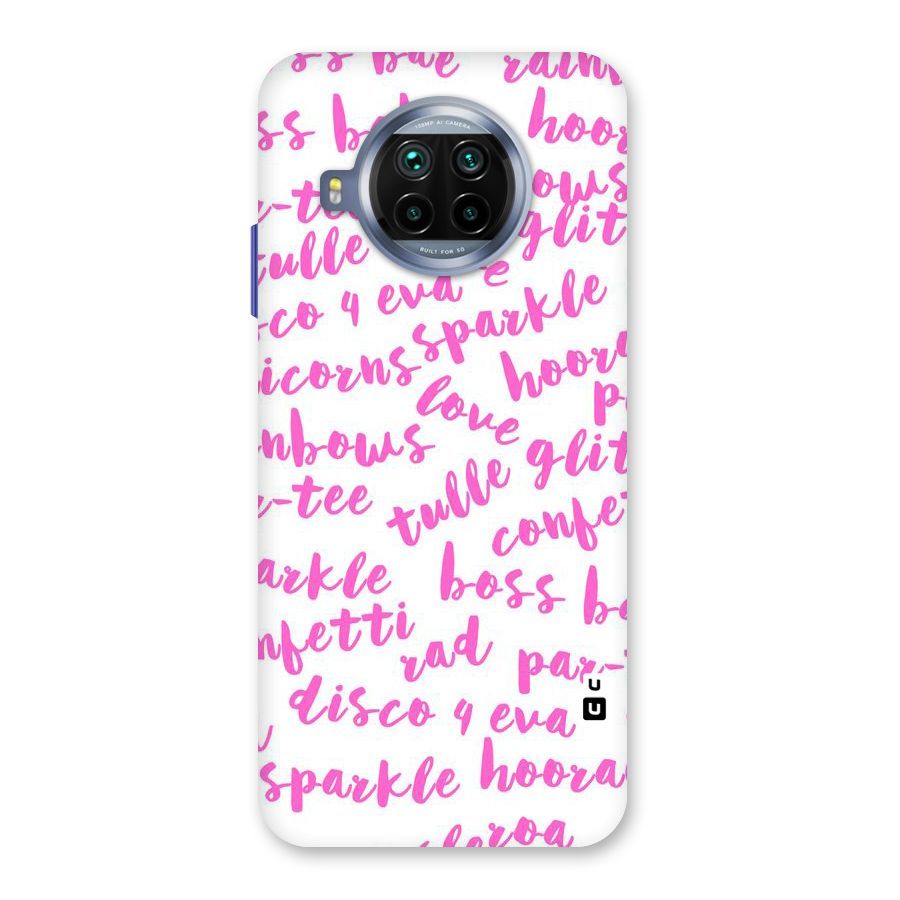 Sparkle Love Back Case for Mi 10i