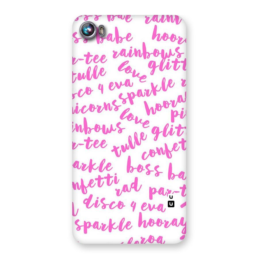 Sparkle Love Back Case for Micromax Canvas Fire 4 A107