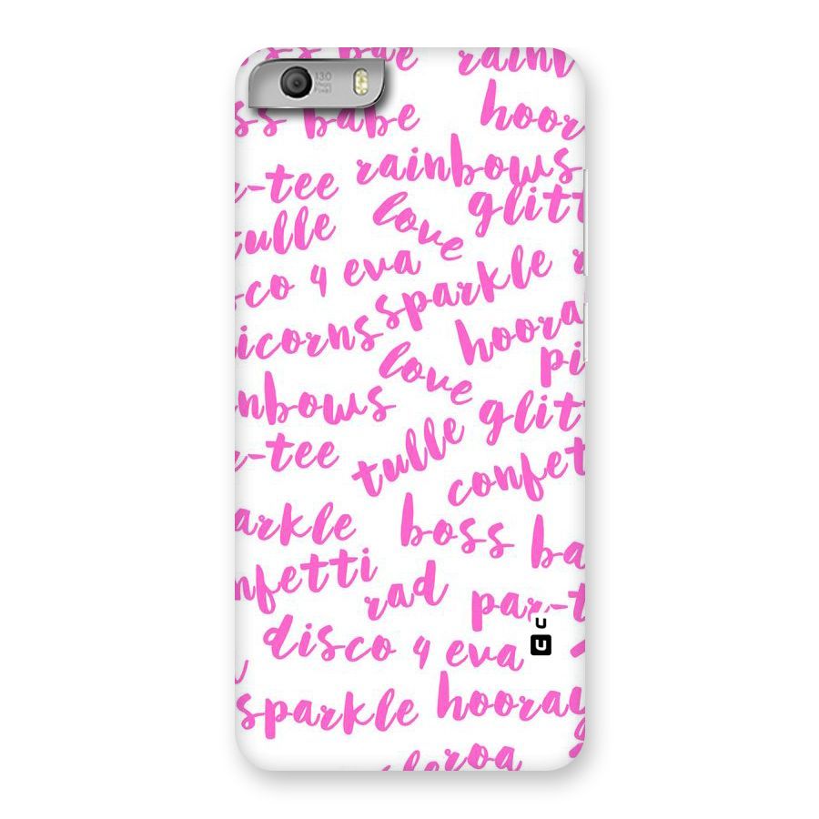 Sparkle Love Back Case for Micromax Canvas Knight 2