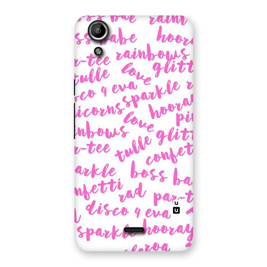 Sparkle Love Back Case for Micromax Canvas Selfie Lens Q345