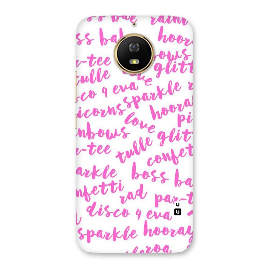 Sparkle Love Back Case for Moto G5s