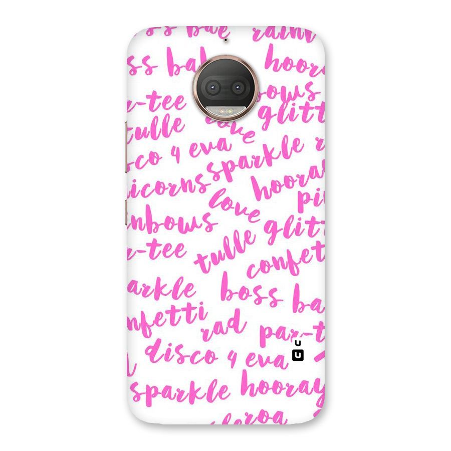 Sparkle Love Back Case for Moto G5s Plus