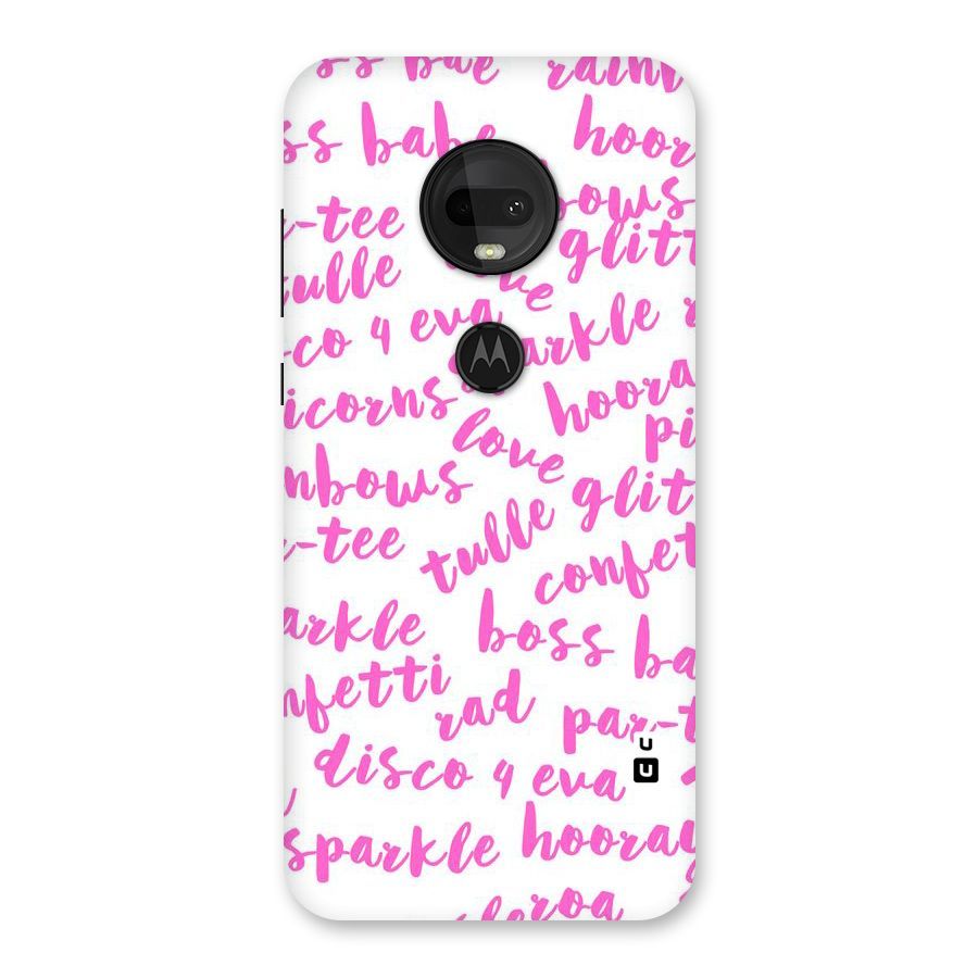 Sparkle Love Back Case for Moto G7