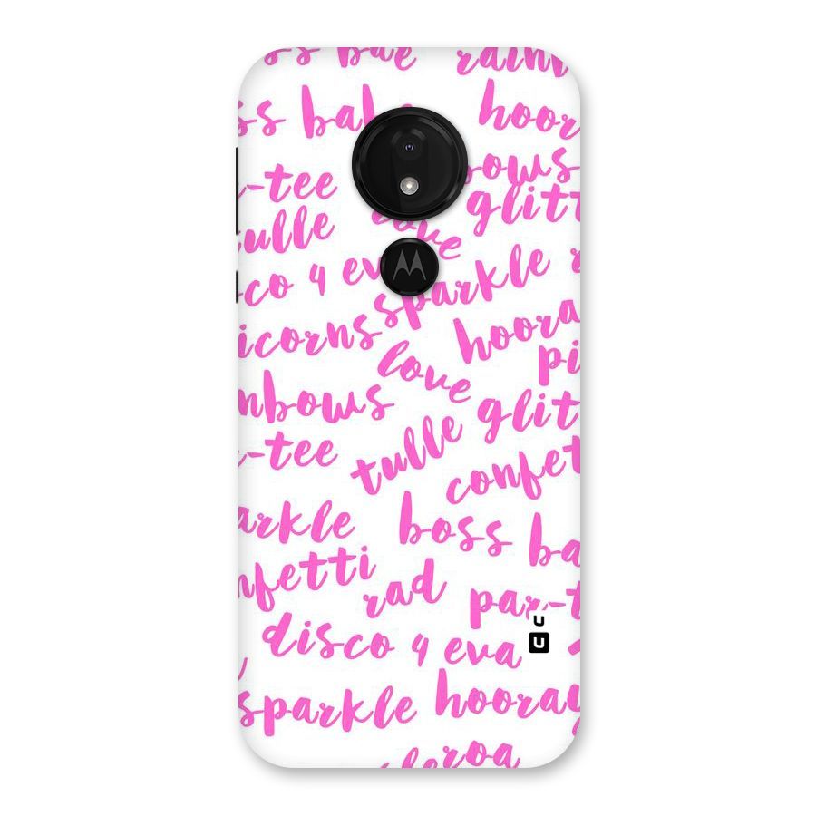 Sparkle Love Back Case for Moto G7 Power