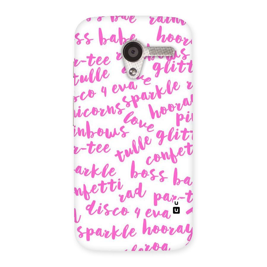 Sparkle Love Back Case for Moto X