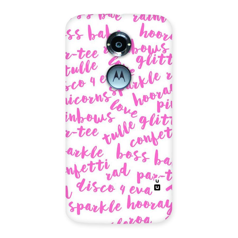Sparkle Love Back Case for Moto X 2nd Gen