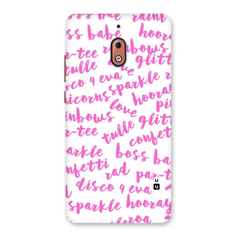Sparkle Love Back Case for Nokia 2.1