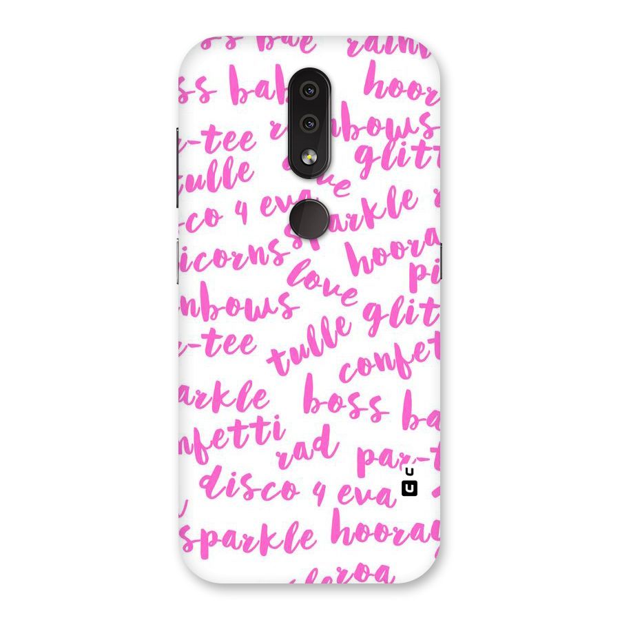 Sparkle Love Back Case for Nokia 4.2