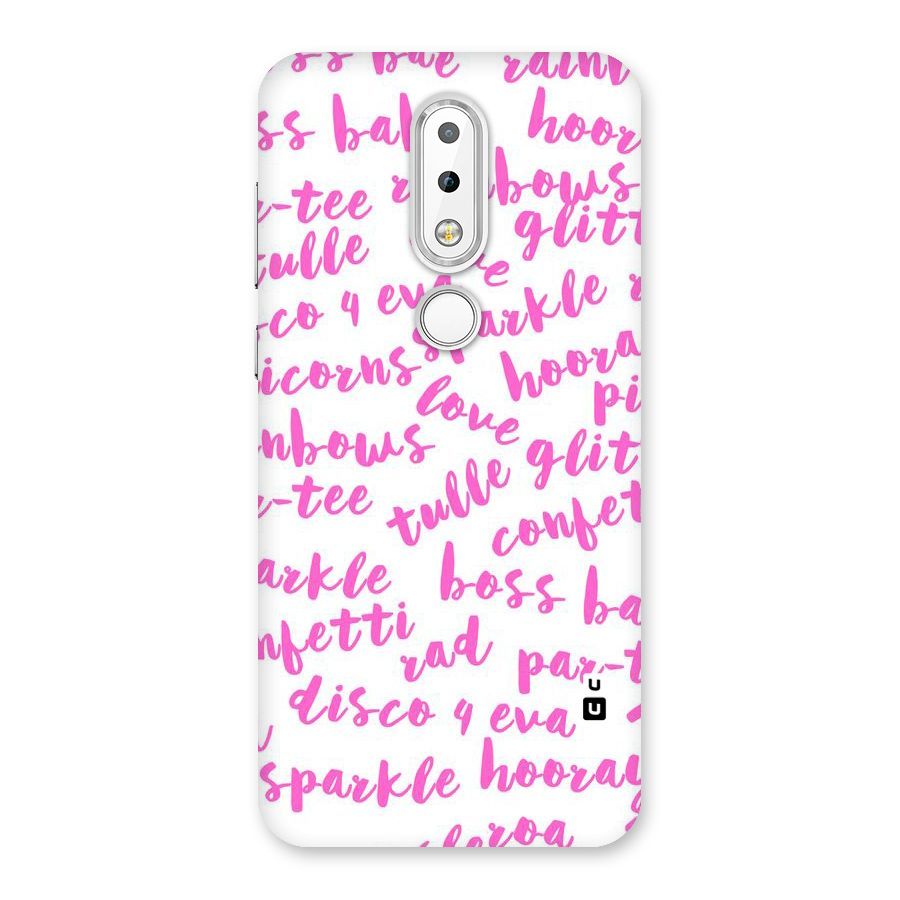 Sparkle Love Back Case for Nokia 6.1 Plus