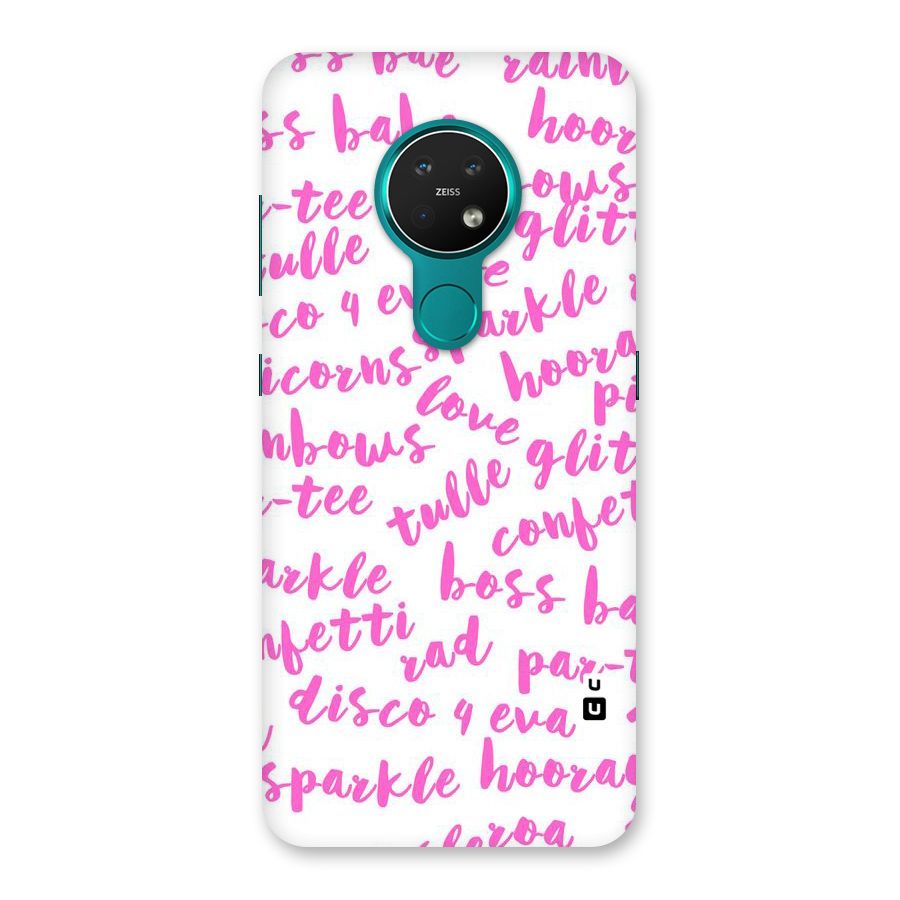 Sparkle Love Back Case for Nokia 7.2